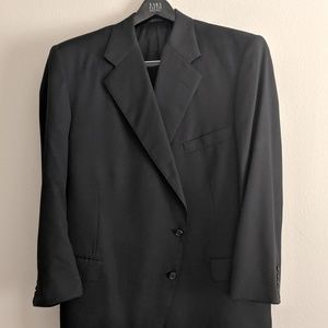 Vintage Custom Black Suit S 48R
